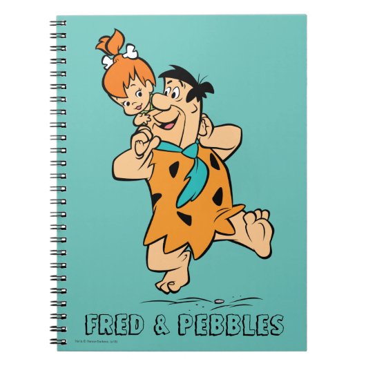 Flintstenen | Fred & Pebbles Flintstone Notitieboek (Voorkant)