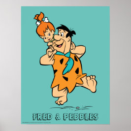 Flintstenen | Fred & Pebbles Flintstone Poster