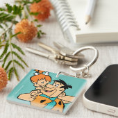 Flintstenen | Fred & Pebbles Flintstone Sleutelhanger (Voorkant Rechts)