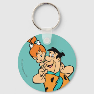 Flintstenen Fred & Pebbles Flintstone Sleutelhanger