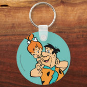 Flintstenen | Fred & Pebbles Flintstone Sleutelhanger (Voorkant)