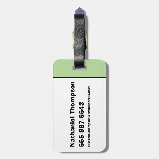 Flintstenen | Fred & Pebbles - Papa's meisje Bagagelabel (Achterkant verticaal)