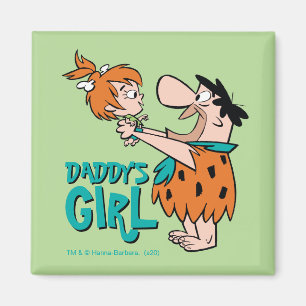 Flintstenen Fred & Pebbles - Papa's meisje Magneet