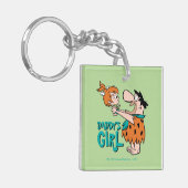 Flintstenen | Fred & Pebbles - Papa's meisje Sleutelhanger (Voorkant Links)