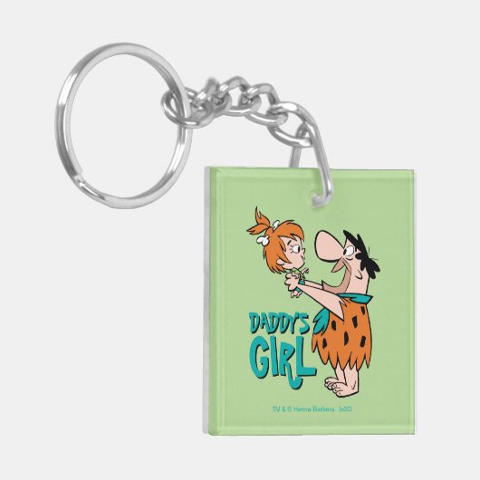 Flintstenen | Fred & Pebbles - Papa's meisje Sleutelhanger (Voorkant Links)