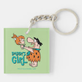 Flintstenen | Fred & Pebbles - Papa's meisje Sleutelhanger (Achterkant)