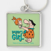 Flintstenen | Fred & Pebbles - Papa's meisje Sleutelhanger (Voorkant)