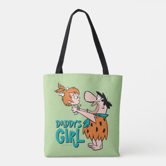 Flintstenen | Fred & Pebbles - Papa's meisje Tote Bag (Achterkant)