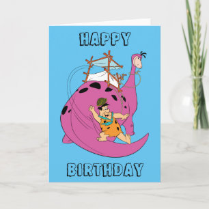 Flintstenen   Fred Sliding Down Tail Kaart