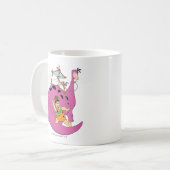 Flintstenen | Fred Sliding Down Tail Koffiemok (Voorkant links)