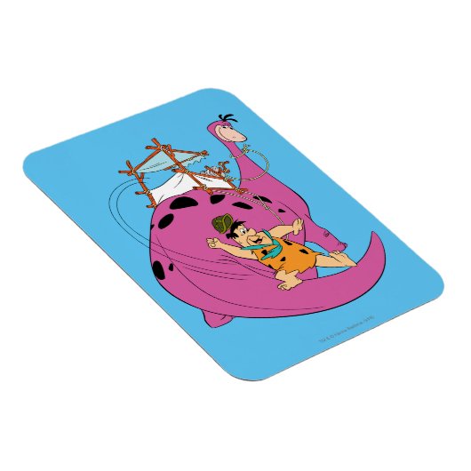 Flintstenen | Fred Sliding Down Tail Magneet (Rechterzijde)