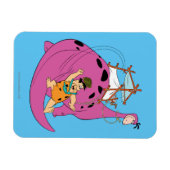 Flintstenen | Fred Sliding Down Tail Magneet (Horizontaal)