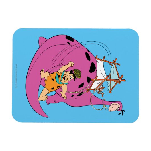 Flintstenen | Fred Sliding Down Tail Magneet (Horizontaal)