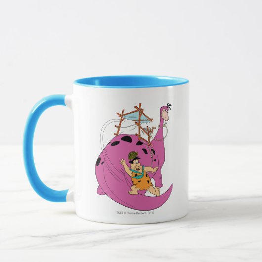 Flintstenen | Fred Sliding Down Tail Mok (Links)