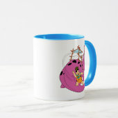 Flintstenen | Fred Sliding Down Tail Mok (Voorkant rechts)