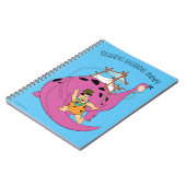 Flintstenen | Fred Sliding Down Tail Notitieboek (Linkerzijde)