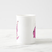 Flintstenen | Fred Sliding Down Tail Porselein Kop (Voorkant)