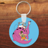 Flintstenen | Fred Sliding Down Tail Sleutelhanger (Voorkant)