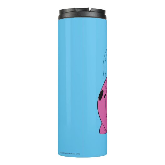 Flintstenen | Fred Sliding Down Tail Thermosbeker (Achterkant)