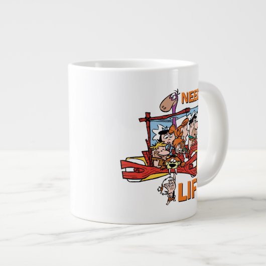 Flintstenen | Heb je een lift nodig? Grote Koffiekop (Voorkant rechts)