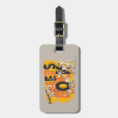 Flintstenen | Iedereen Let's Rock Bagagelabel (Voorkant verticaal)