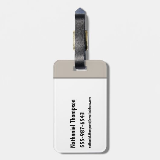 Flintstenen | Iedereen Let's Rock Bagagelabel (Achterkant verticaal)