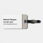 Flintstenen | Iedereen Let's Rock Bagagelabel (Achterkant horizontaal)