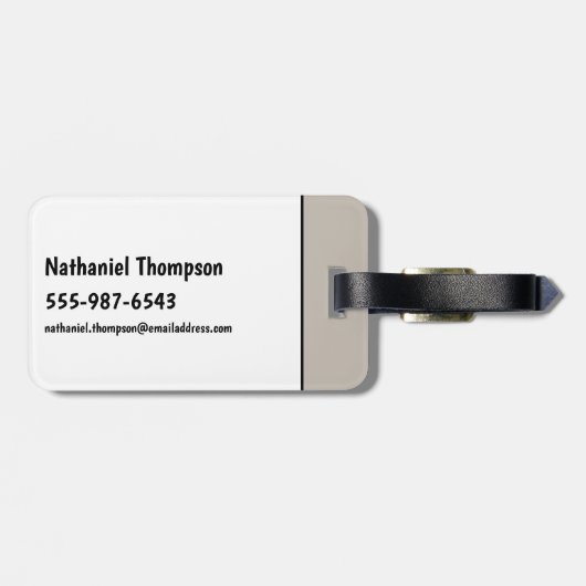 Flintstenen | Iedereen Let's Rock Bagagelabel (Achterkant horizontaal)