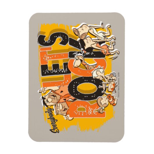 Flintstenen | Iedereen Let's Rock Magneet (Verticaal)