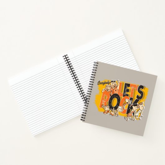 Flintstenen | Iedereen Let's Rock Notitieboek (Binnen)