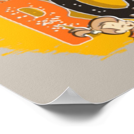 Flintstenen | Iedereen Let's Rock Poster (Hoek)