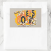 Flintstenen | Iedereen Let's Rock Rechthoekige Sticker (Tas)