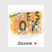 Flintstenen | Iedereen Let's Rock Sticker (Vel)