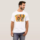 Flintstenen | Iedereen Let's Rock T-shirt (Voorkant volledig)
