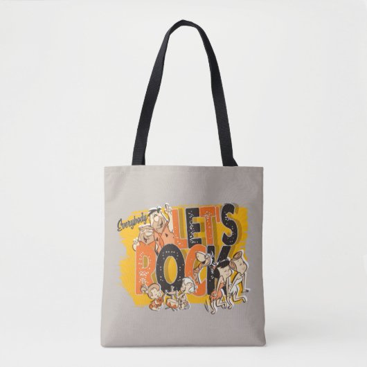 Flintstenen | Iedereen Let's Rock Tote Bag (Voorkant)