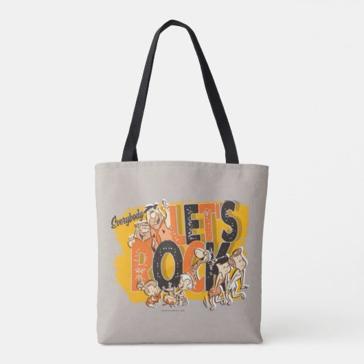 Flintstenen | Iedereen Let's Rock Tote Bag (Achterkant)