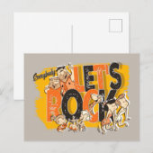 Flintstenen | Iedereen Let's Rock Uitnodiging Briefkaart (Voorkant / Achterkant)