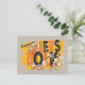 Flintstenen | Iedereen Let's Rock Uitnodiging Briefkaart (Staand voorkant)