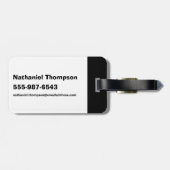 Flintstenen | Koninklijk besluit Waterbuffellid Bagagelabel (Achterkant horizontaal)