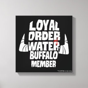 Flintstenen Koninklijk besluit Waterbuffellid Canvas Afdruk