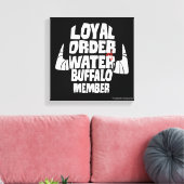 Flintstenen | Koninklijk besluit Waterbuffellid Canvas Afdruk (Insitu (Woonkamer))