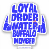 Flintstenen | Koninklijk besluit Waterbuffellid Sticker (Voorkant)