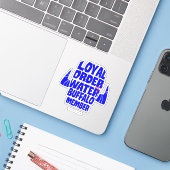 Flintstenen | Koninklijk besluit Waterbuffellid Sticker (Laptop met iPhone)