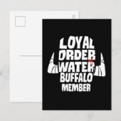 Flintstenen | Koninklijk besluit Waterbuffellid Uitnodiging Briefkaart (Voorkant / Achterkant)