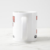 Flintstenen | Monogram voor leesbare stijl Grote Koffiekop (Achterkant)