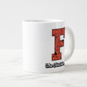 Flintstenen | Monogram voor leesbare stijl Grote Koffiekop (Voorkant rechts)