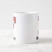 Flintstenen | Monogram voor leesbare stijl Grote Koffiekop (Voorkant)