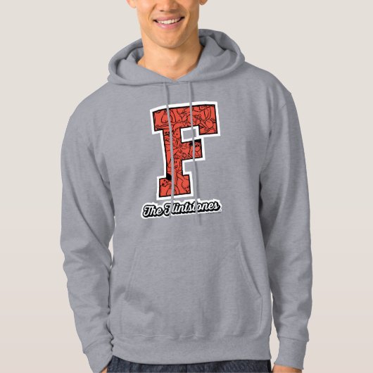 Flintstenen | Monogram voor leesbare stijl Hoodie (Voorkant)