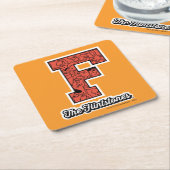 Flintstenen | Monogram voor leesbare stijl Kartonnen Onderzetters (Schuin)