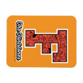 Flintstenen | Monogram voor leesbare stijl Magneet (Horizontaal)